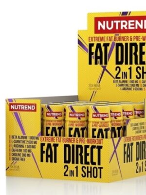 Fat Direct Shot (spaľovač plus pumpa) - Nutrend 20 x 60 ml.